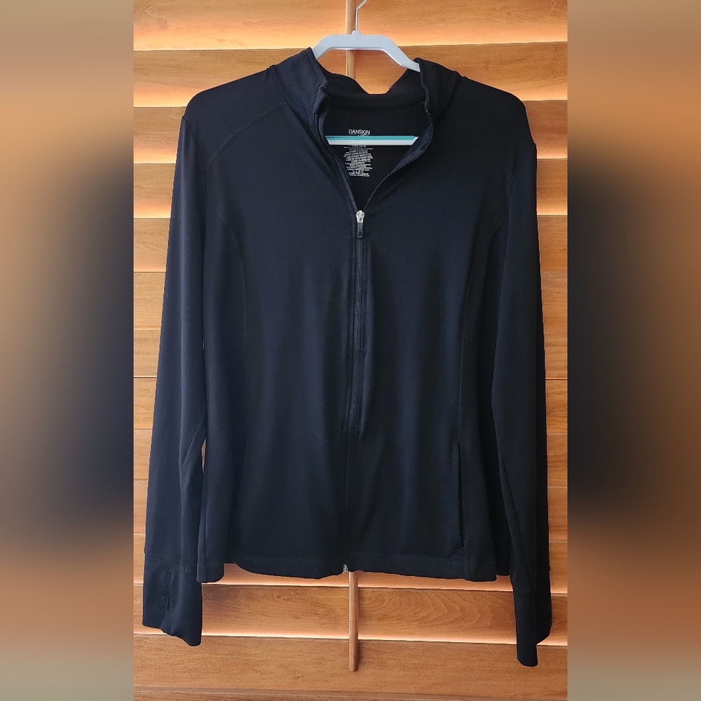 Woman's black danskin workout jacket